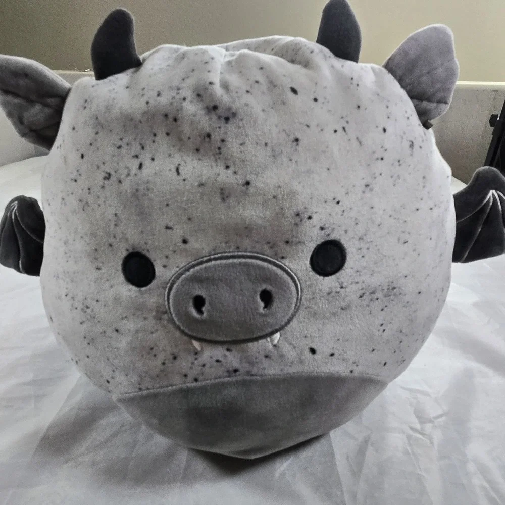 Squishmallows Gio Gray Bat Halloween Plush Large 14